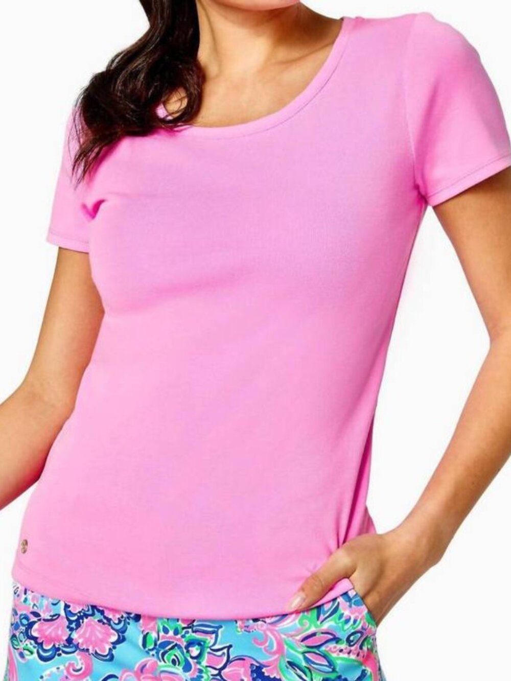 Lilly Pulitzer Halee Top Lilac Rose